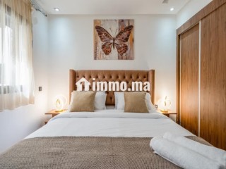 Appartements à louer à Hivernage. Superficie 75 m². Porte blindée, salon marocain traditionnel - Appartement à vendre