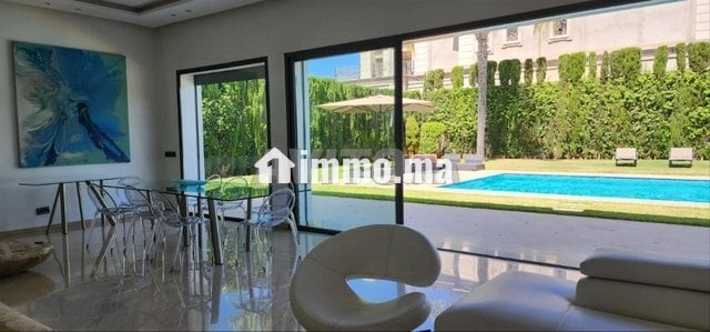 Grande villa à louer à californie meublé - Location Immobilier - Casablanca - photo 1