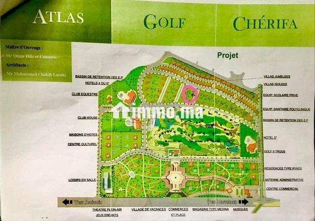 Villa Semi Finie Atlas Golf Cherifia À Vendre - Vente Immobilier - Marrakech - photo 2