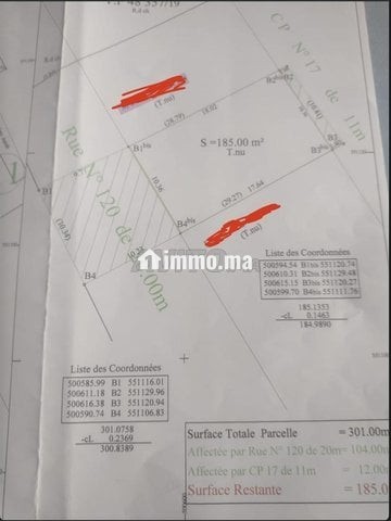 Zone R4 Titre 300 metre Qtie Romana - Vente Immobilier - Tetouan - photo 2