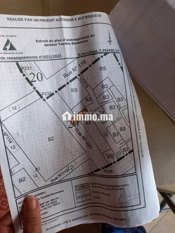 Zone R4 Titre 300 metre Qtie Romana - Vente Immobilier - Tetouan - photo 3