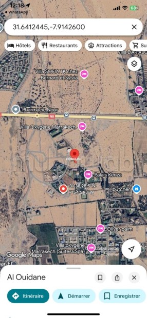Terrain loti d’Exception à Marrakech avec Vna – Zahrat Nakhil, devant Maison Semia Bmw – 6000 m² - Vente Immobilier - Marrakech - photo 2